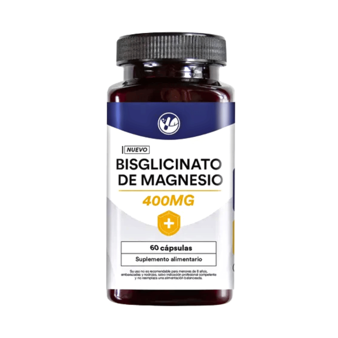 Bisglicinato de Magnesio 400 mg 60 Cápsulas Natural Farm
