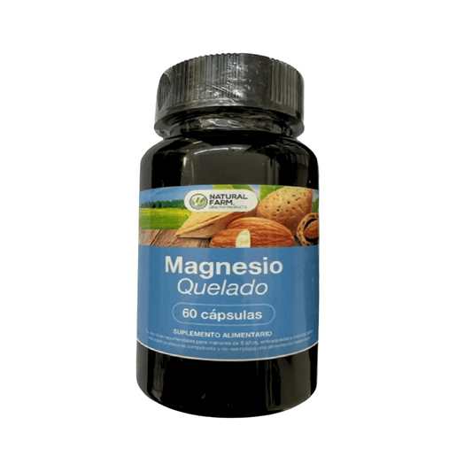 Magnesio Quelado 60 capsulas Natural Farm