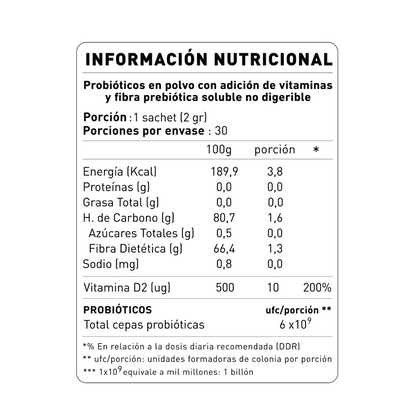 NUP!® Probióticos Kids 30 Sachets