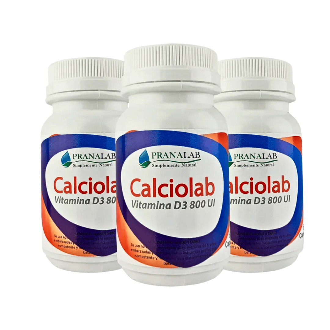 Calciolab Calcio + Vitamina D3 800 UI 60 cápsulas