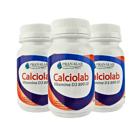 Calciolab Calcio + Vitamina D3 800 UI 60 cápsulas